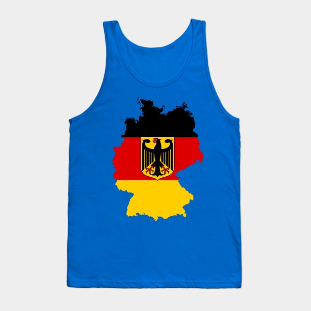 Germany Map Tank Top by Historia